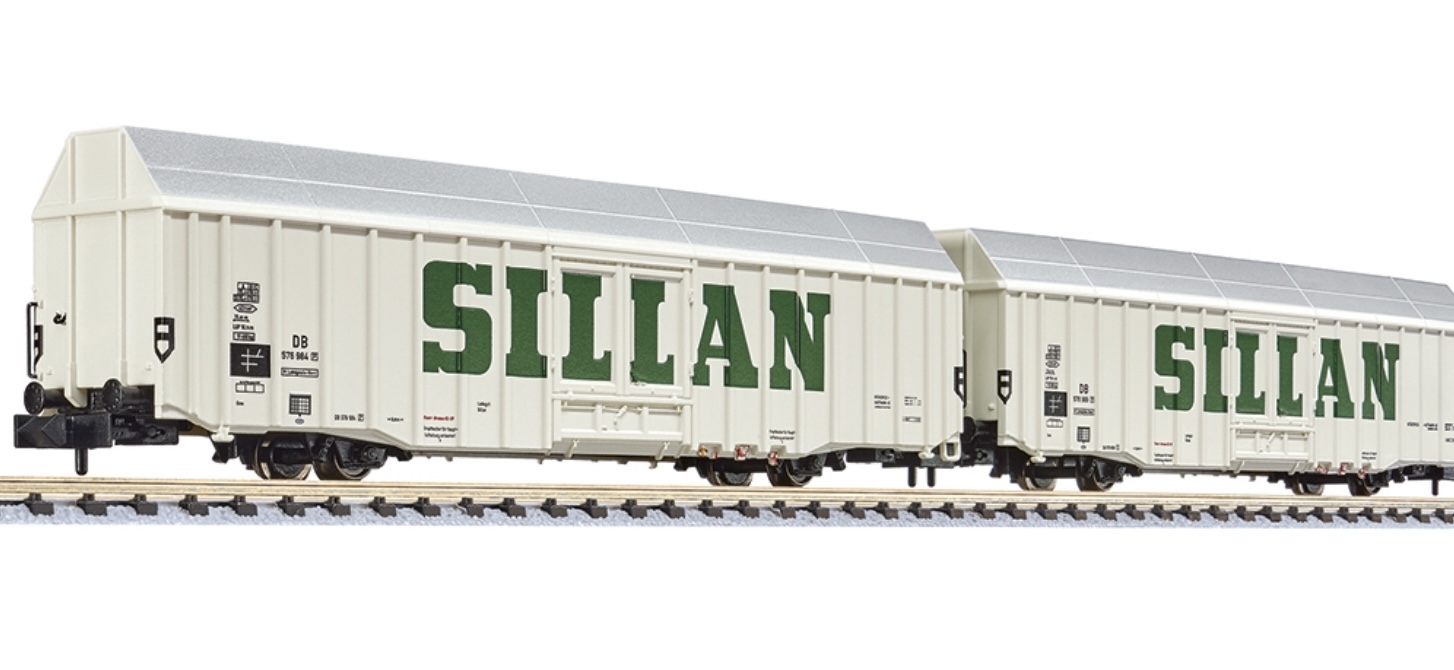 N Scale - Liliput - L260158 - Freight Wagon, Type Hbbks Long , Ep.III - Painted/Lettered - 2-Pack