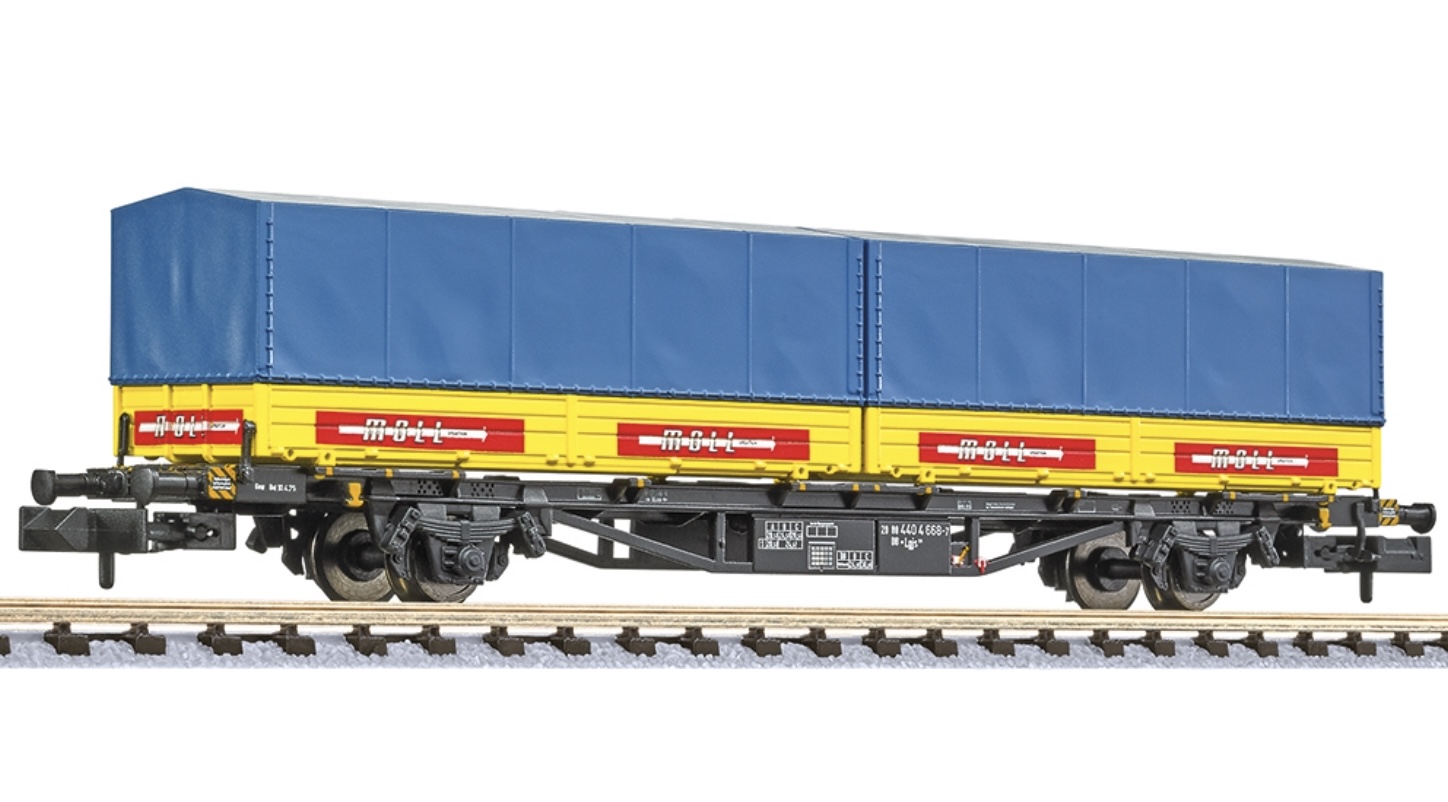 N Scale - Liliput - L265224 - Freight Wagon, Intermodal, Lgjs 571, Ep.IV - Painted/Lettered - 440 4 668-1