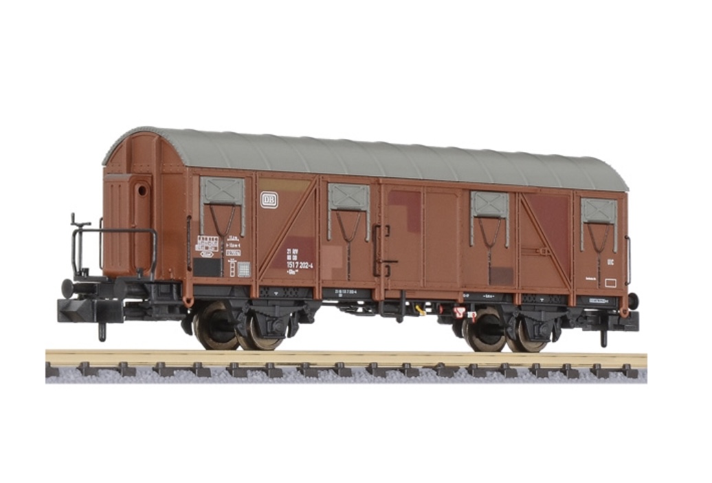 N Scale - Liliput - L265030 - Covered Wagon, Gbs 245, Ep.IV - Deutsche Bahn - 151 7 202-4