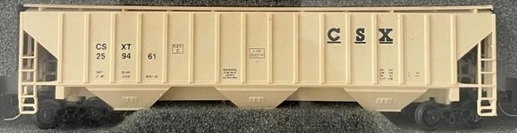 N Scale - Precision Masters - 1507 - Covered Hopper, 3-Bay, PS-2-CD 4740 - CSX Transportation - 259461