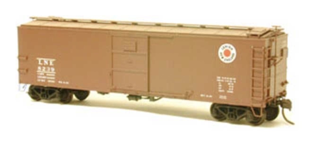 N Scale - Red Caboose - 27016-3 - Boxcar, 40 Foot, Steel ARA/X-29 - Lehigh & New England - 8225