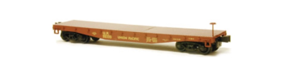 N Scale - Red Caboose - RM-26011-1 - Flatcar, 40 Foot - Union Pacific - 6-Pack