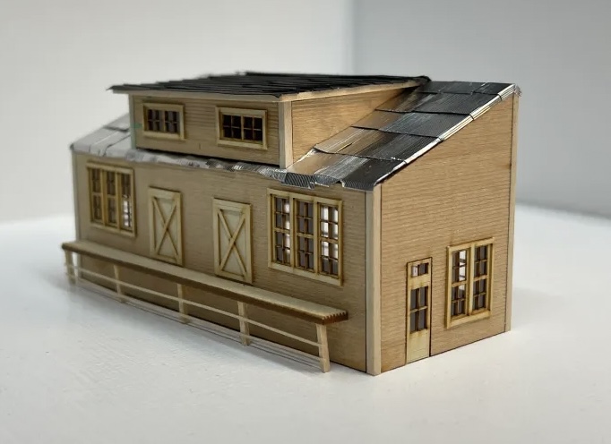 N Scale - Mudd Creek Models - MCM-002 - Structure, Building, Railroad, Freight House - Railroad Structures