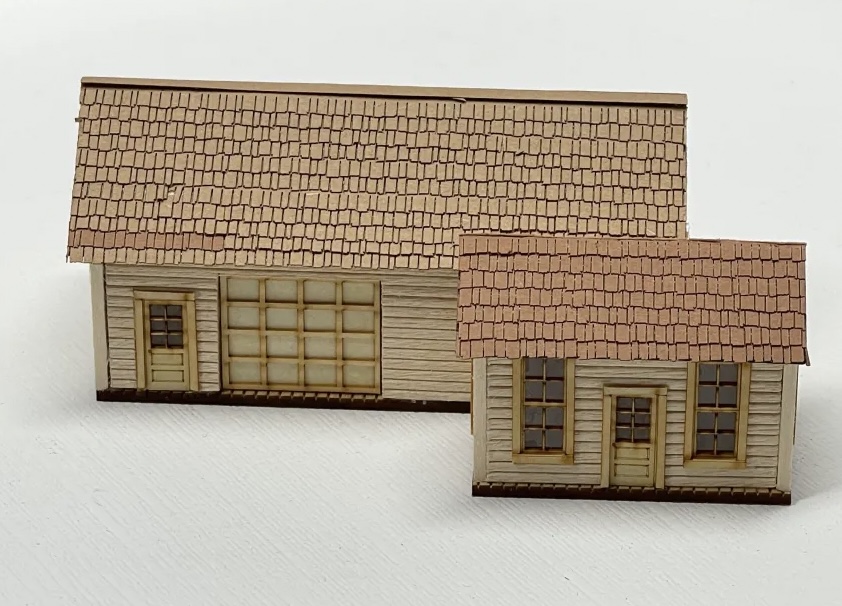 N Scale - Mudd Creek Models - MCM-006 - Structure, Building, Commercial, Garage, Service - Commercial Structures