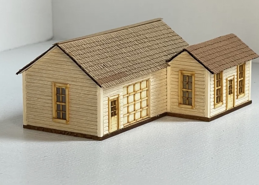 N Scale - Mudd Creek Models - MCM-006 - Structure, Building, Commercial, Garage, Service - Commercial Structures
