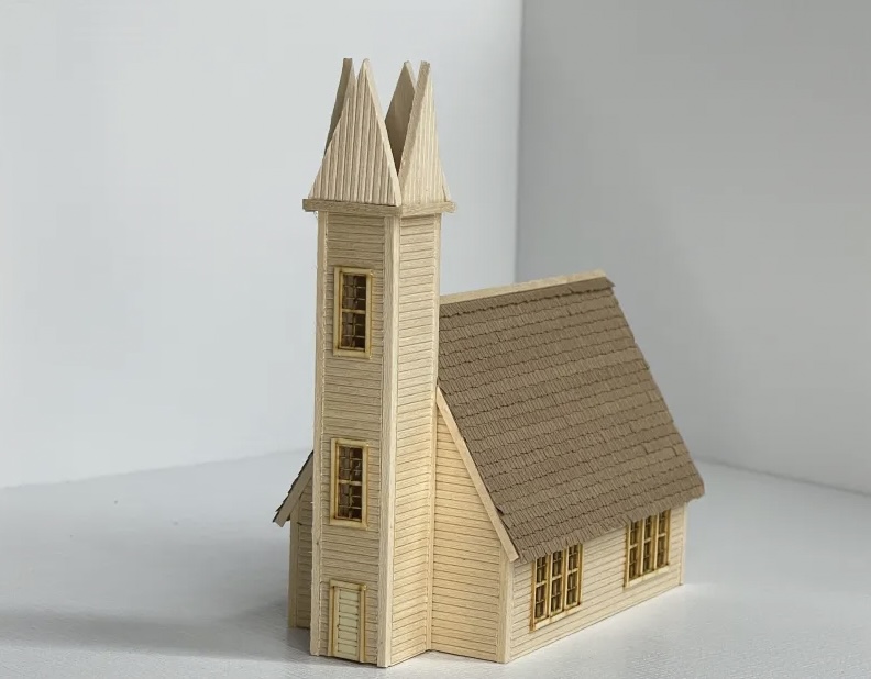 N Scale - Mudd Creek Models - MCM-010 - Structure, Building, Religious, Church - Religious Structures