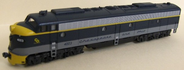 N Scale - Brooklyn Locomotive Works - Locomotive, Diesel, EMD E8 - Chesapeake & Ohio - 4003