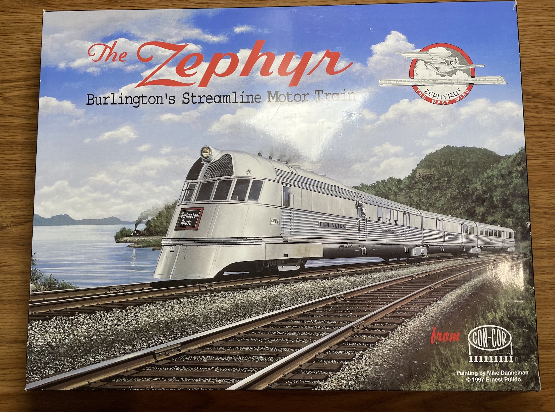 N Scale - Con-Cor - 0001-008730 - Passenger Train, Zephyr, 1934 - Burlington Route