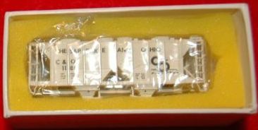 N Scale - Pecos River Brass - 1602 - Covered Hopper, 2-Bay, ACF 36 Foot - Chesapeake & Ohio - 1181
