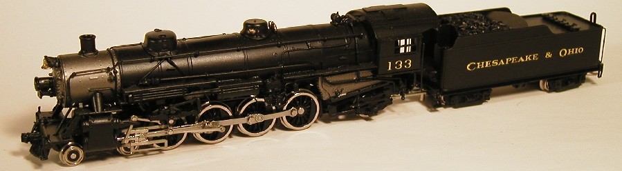 N Scale - Hallmark Models - 267 - Locomotive, Steam, 4-8-2 Mountain - Chesapeake & Ohio - 135
