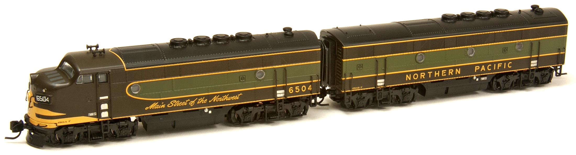 N Scale - Lowell Smith - 6510AB-1 - Locomotive, Diesel, EMD F7 - Northern Pacific - 6510A & 6510B