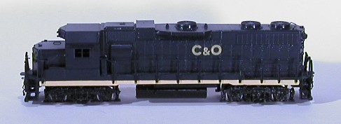 N Scale - Hallmark Models - NS0250 - Locomotive, Diesel, EMD GP38 - Chesapeake & Ohio