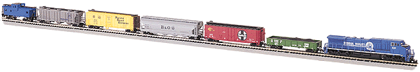 N Scale - Bachmann - 24104 - Freight Train, Diesel, North American, Post Transition - Conrail - Trainmaster Conrail Quality Train Set