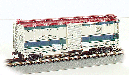 N Scale - Bachmann - 70085 - Boxcar, 40 Foot, PS-1 - Merry Christmas - 2007