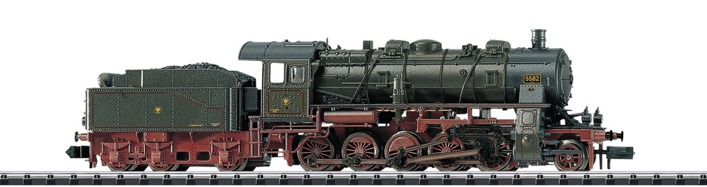 N Scale - Minitrix - 16582 - Locomotive, Steam, 2-10-0 Class 58 - Prussia State (KPEV) - 5582