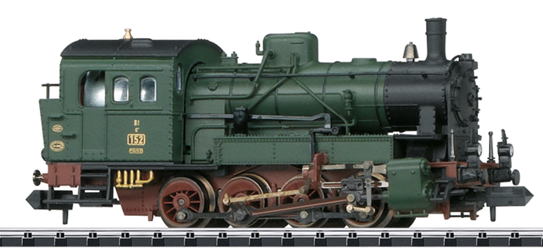 N Scale - Minitrix - 16921 - Locomotive, Steam, 0-8-0, Tank - Royal Bavarian State Railways - 152