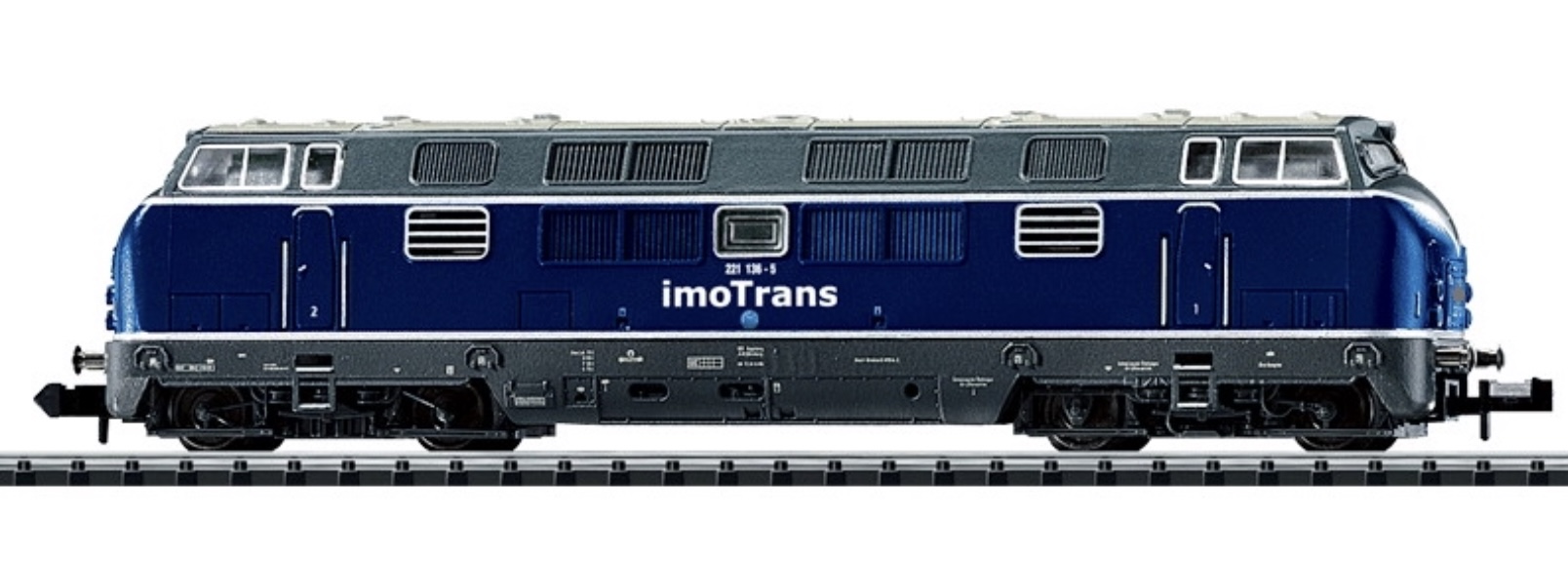 N Scale - Minitrix - 12541 - Locomotive, Diesel, Class 221, Epoch V - Prignitz Railway - 221 136-5