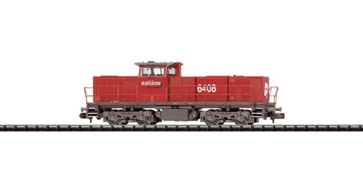 N Scale - Minitrix - 12796 - Locomotive, Diesel, Class 6400, Epoch V - Railion - 6408