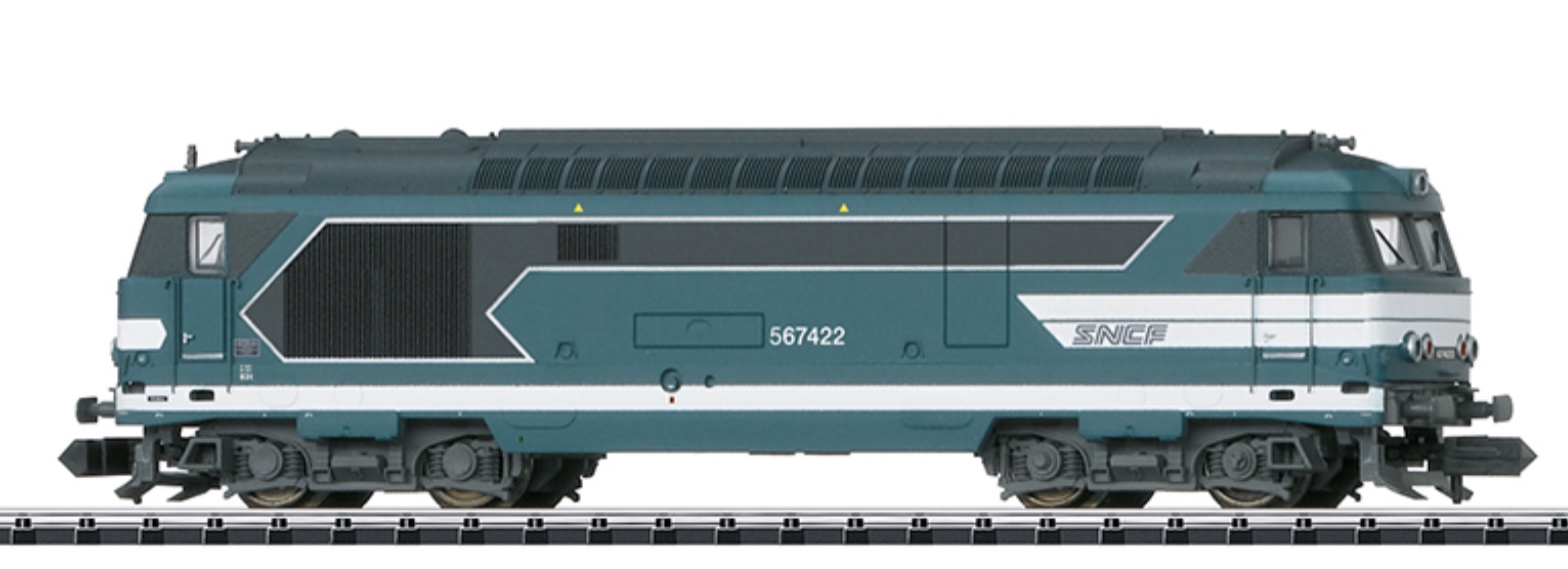 N Scale - Minitrix - 16705 - Locomotive, Diesel, Class BB 67400, Epoch V - SNCF - 567422