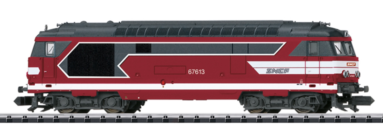 N Scale - Minitrix - 16706 - Locomotive, Diesel, SNCF BB 67400, Epoch V - SNCF - 67613