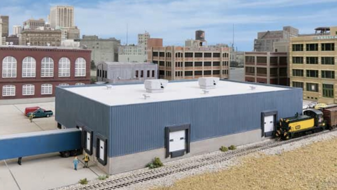 N Scale - Walthers - 933-3855 - Structure, Building, Commercial, Warehouse - Commercial Structures