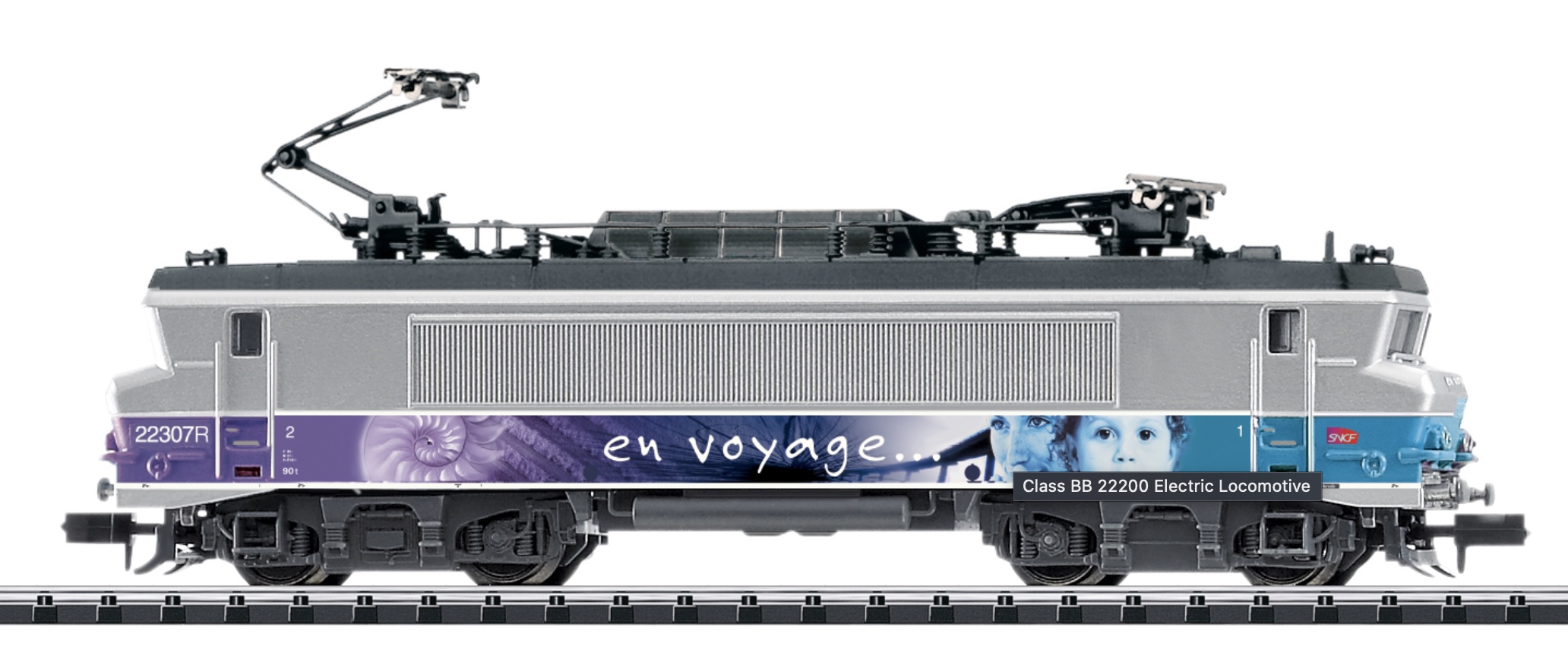 N Scale - Minitrix - 16008 - Locomotive, Electric, Class BB22200, Epoch V - SNCF - 23307R