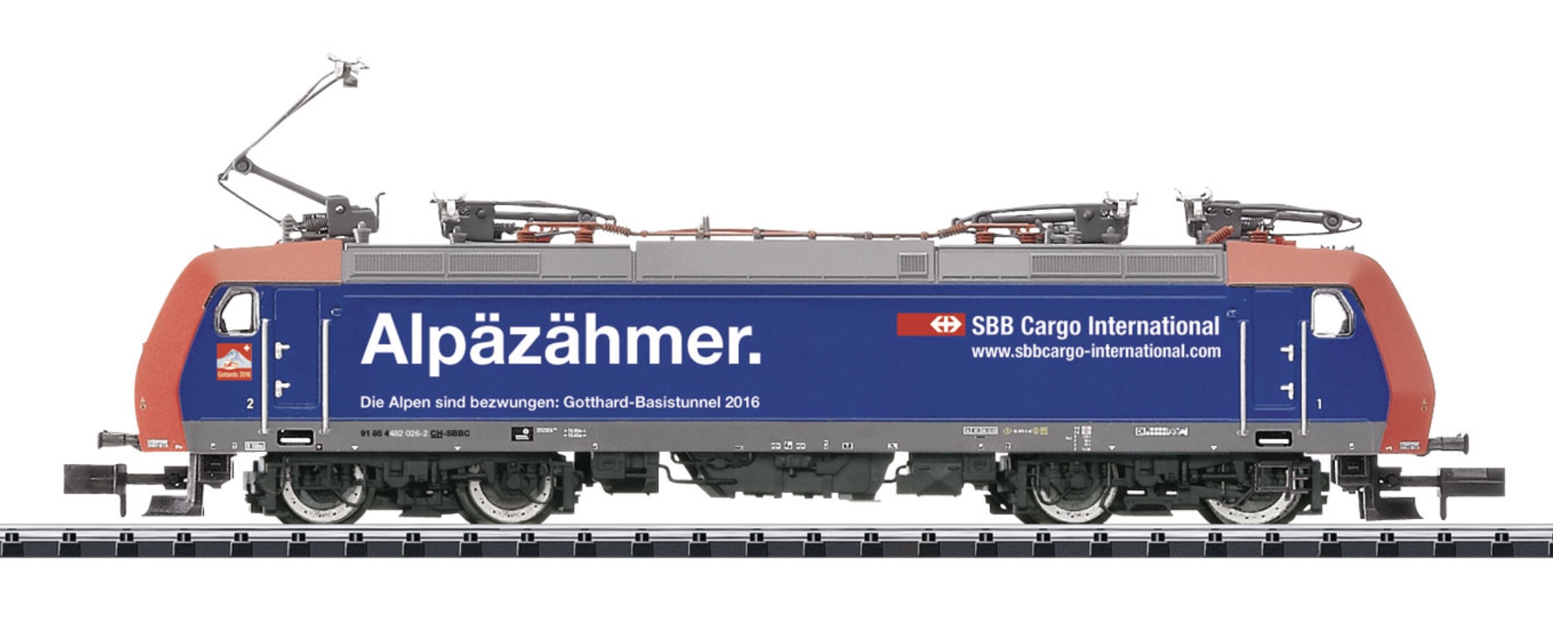 N Scale - Minitrix - 16903 - Locomotive, Electric, Series Re 482, Epoch VI - SBB CFF FFS - 482 022-1