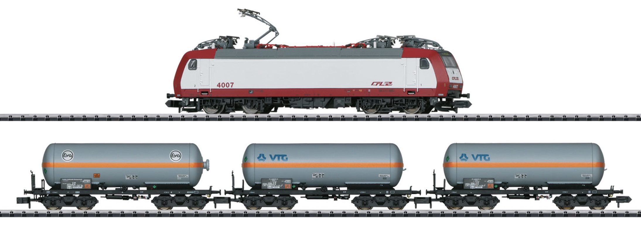 N Scale - Minitrix - 11144 - Mixed Freight Consist, Europe, Epoch VI - CFL - "Freight Train" Digital Starter Set