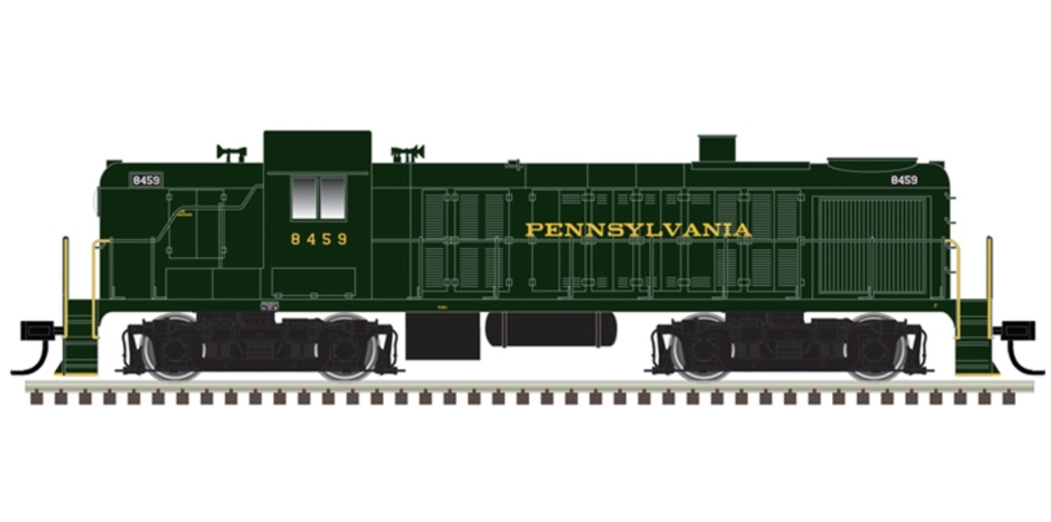 N Scale - Atlas - 40 005 505 - Locomotive, Diesel, Alco RS-3 - Pennsylvania - 8459