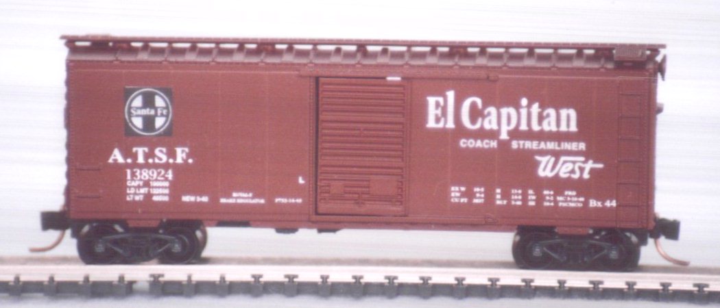 N Scale - The Freight Yard - 2031B - Boxcar, 40 Foot, PS-1 - Santa Fe - 138924