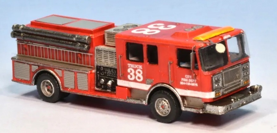 N Scale - Showcase Miniatures - 146 - Truck, Fire Engine, Pumper - Fire and Rescue
