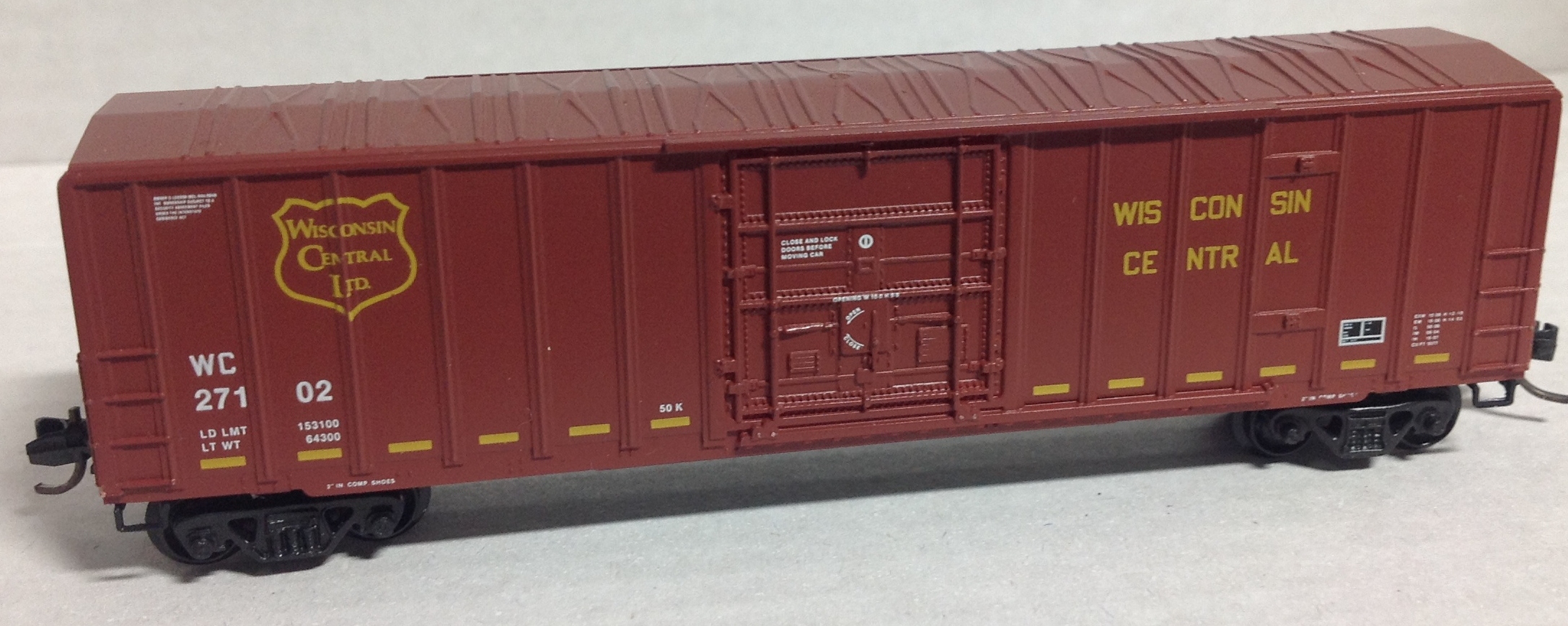 27210 WISCONSIN CENTRAL 26173 MR 60  ~ 50' BOXCAR  ~  MTL  MICRO TRAINS N SCALE 