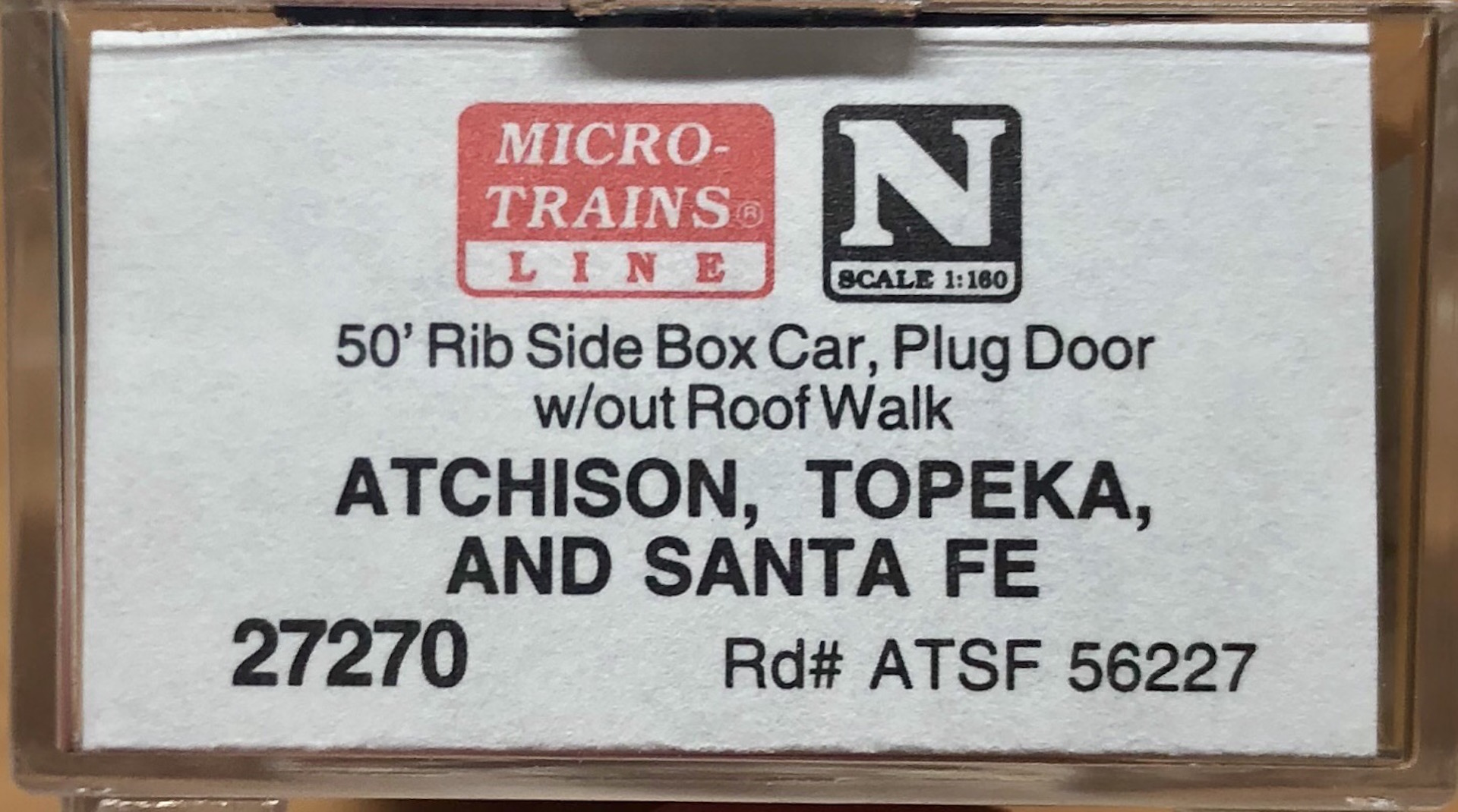 MICRO TRAINS 073 00 560 SANTA FE 40' STD BOX CAR SINGLE DOOR # ATSF 34902