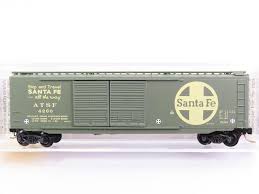N Scale - Micro-Trains - 34240 - Boxcar, 50 Foot, Steel, Double Door - Santa Fe - 4260