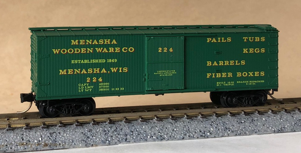 N Scale - Micro-Trains - 42040 - Boxcar, 40 Foot, Double Wood She...