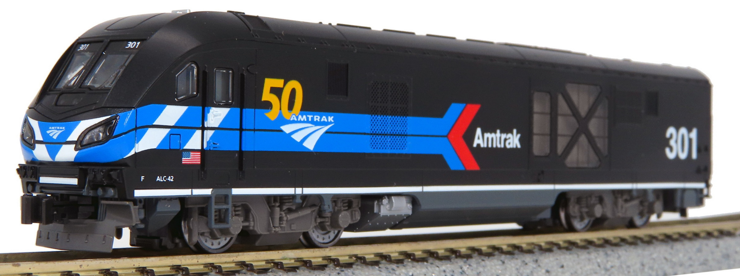 N Scale - Kato USA - 176-6050 - ACL-42 - Amtrak - 301