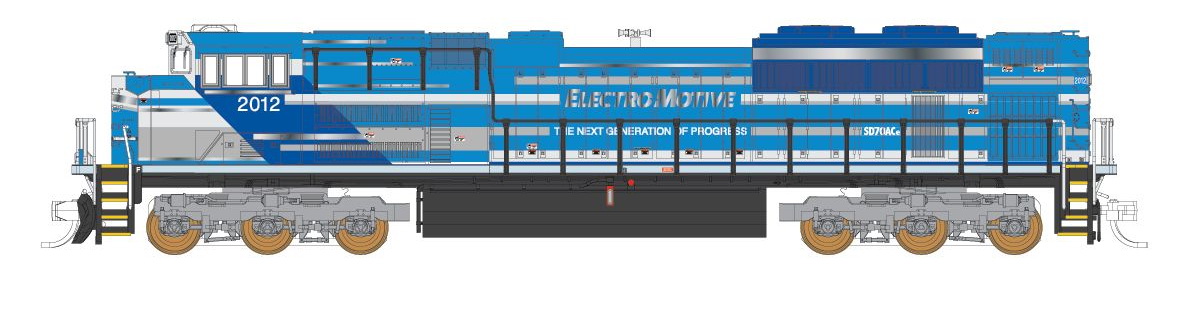 N Scale - Fox Valley - 10162 - Locomotive, Diesel, EMD SD70 - Electro Motive Diesel - 2012