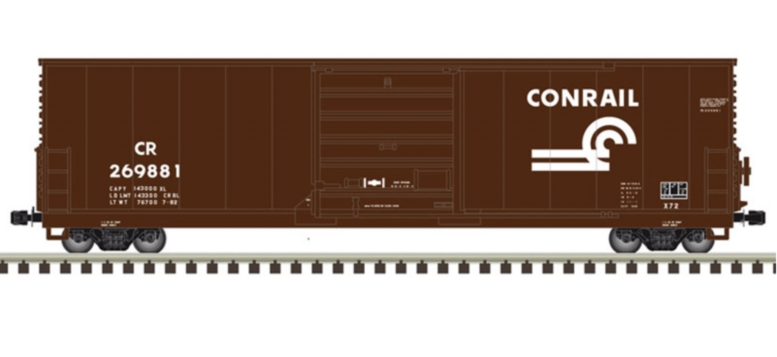 N Scale Atlas 50 005 237 Boxcar, 50 Foot, X72 Conrail 269962