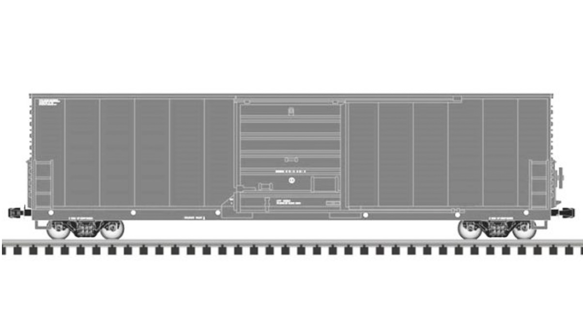 N Scale - Atlas - 50 005 231 - Boxcar, 50 Foot, X72 - Undecorated