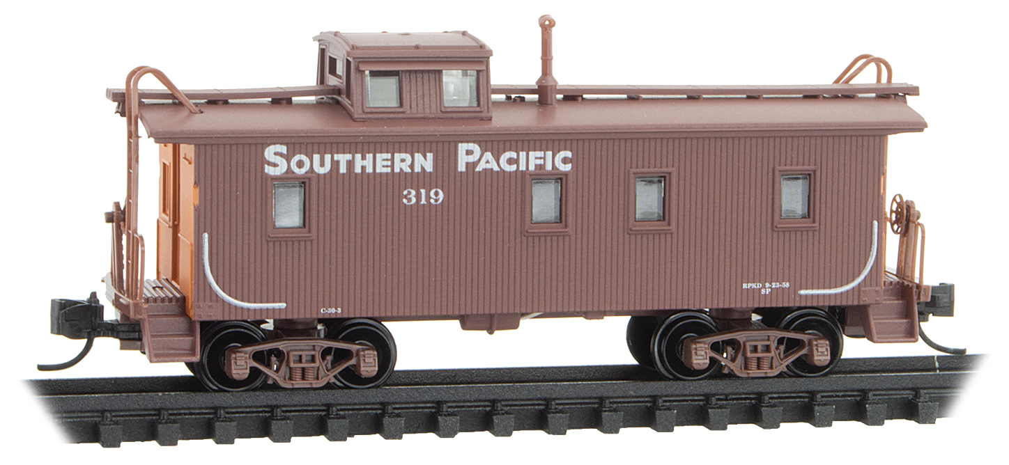 N Scale - Micro-Trains - 050 00 240 - Caboose, Cupola, Wood - Southern Pacific - 319