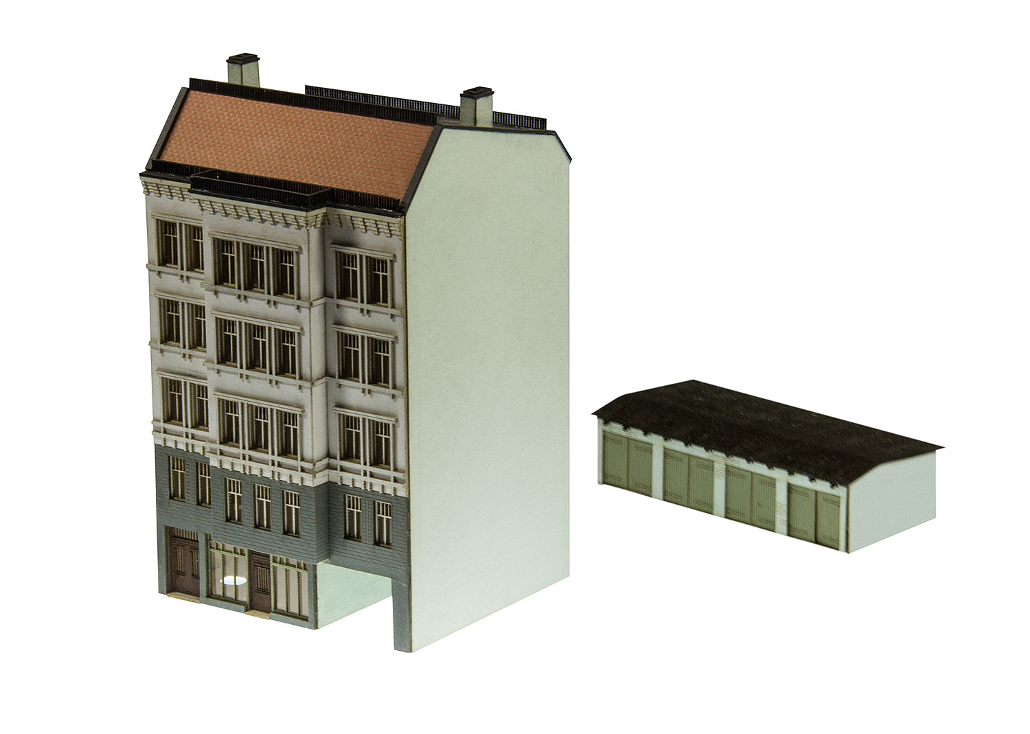 N Scale - Minitrix - 66147 - Structure, Building, Town House - Residential Structures