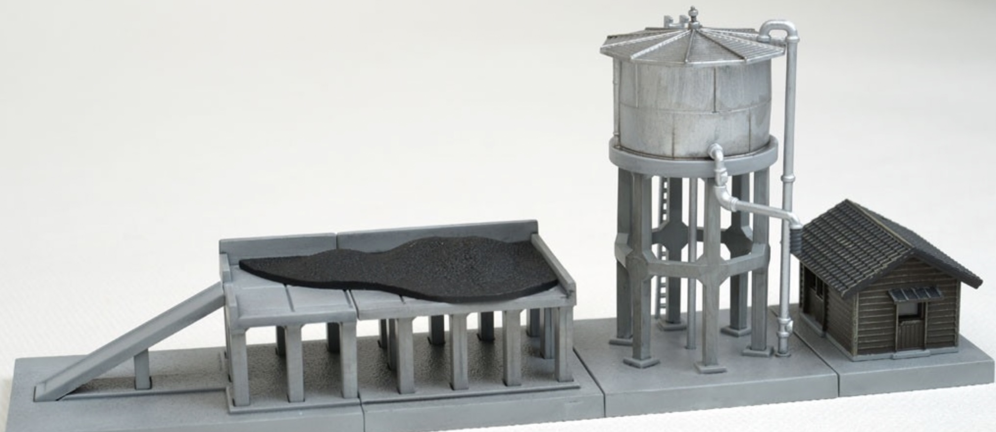 N Scale - Tomytec - 082-2 - Structure, Railroad, Water Tower, Coal Bunker - Railroad Structures