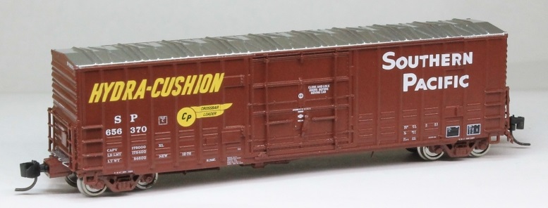 N Scale - Rapido Trains - 537002A-4 - Boxcar, 50 Foot, Steel, PC&F, B-100-40 - Southern Pacific - 656370