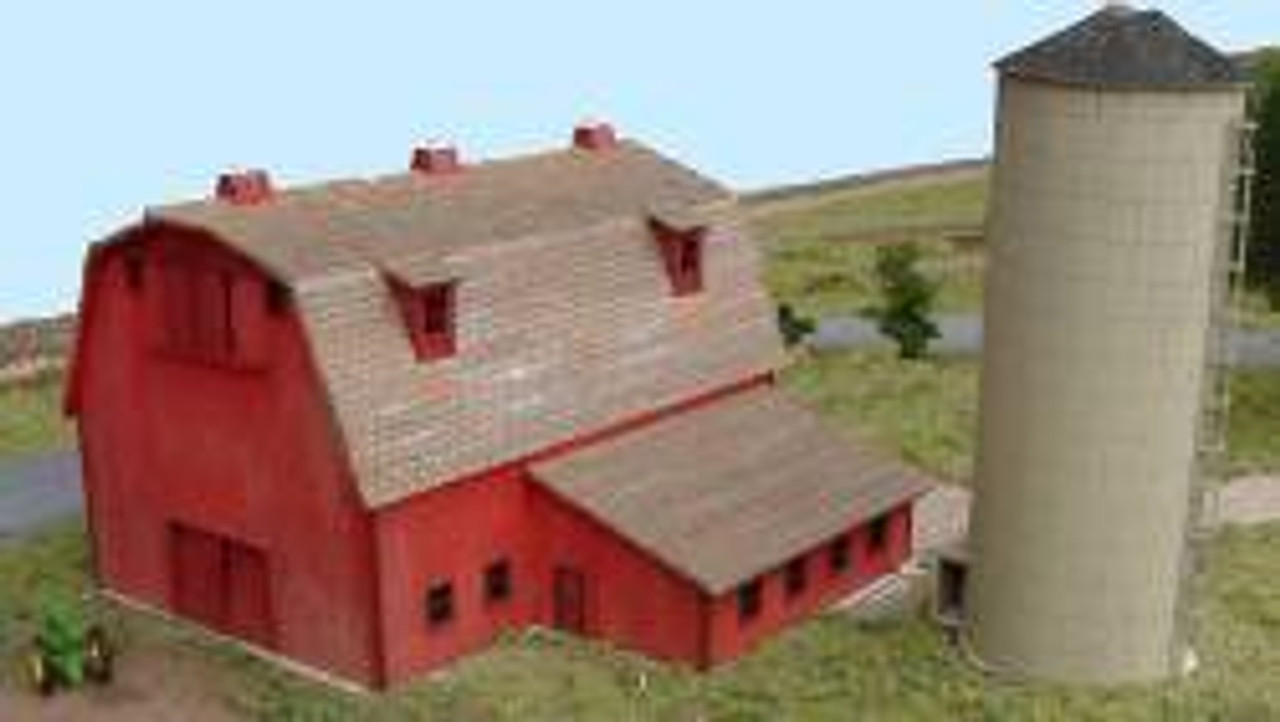 N Scale - GCLaser - 0304 - Structure, Agricultural, Farm, Barn, Silo - Farm Structures