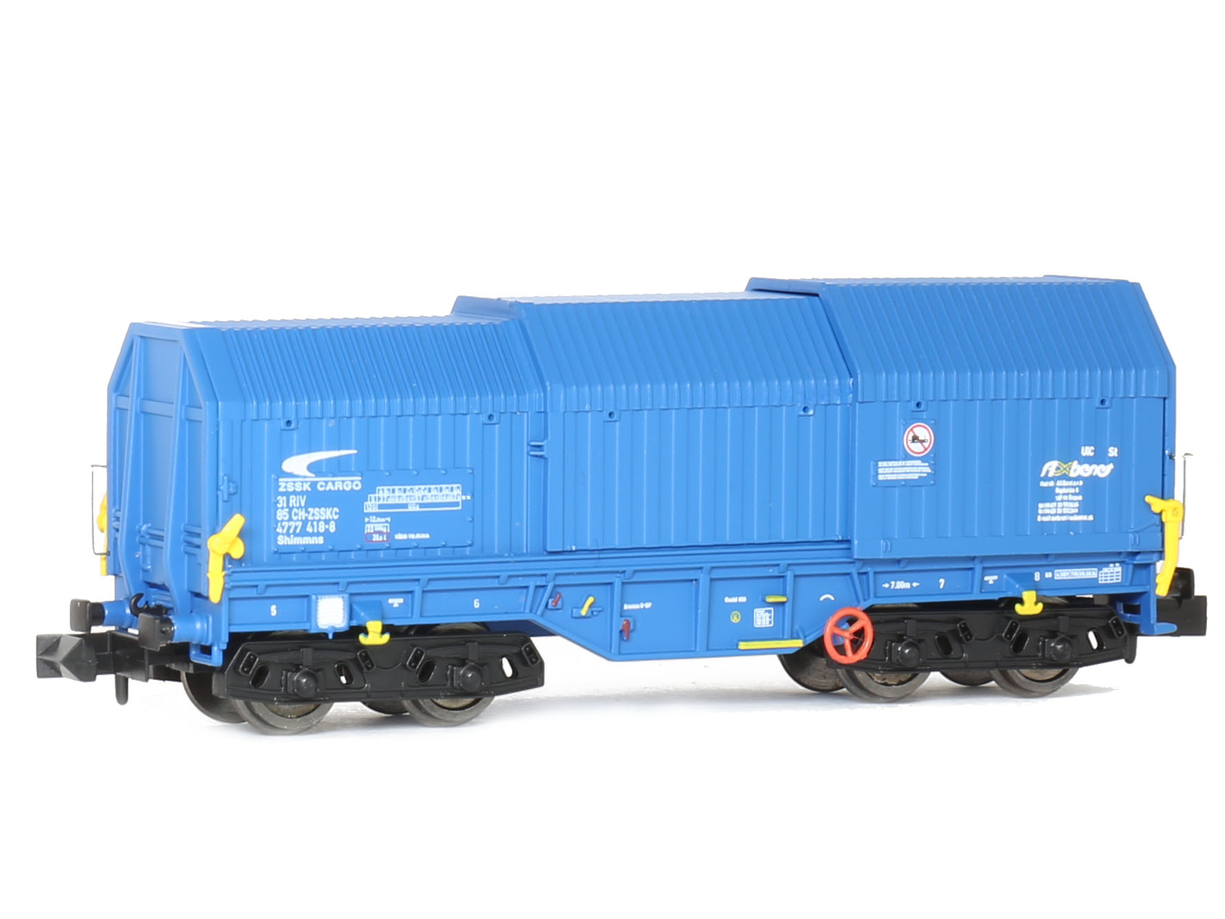 N Scale - Modellbahn Union - MU-N-G30028 - Shimmns Coil Carrier Wagon - ŽSSK Cargo (Slovakian Cargo Railway Cie) - 4777 418-8