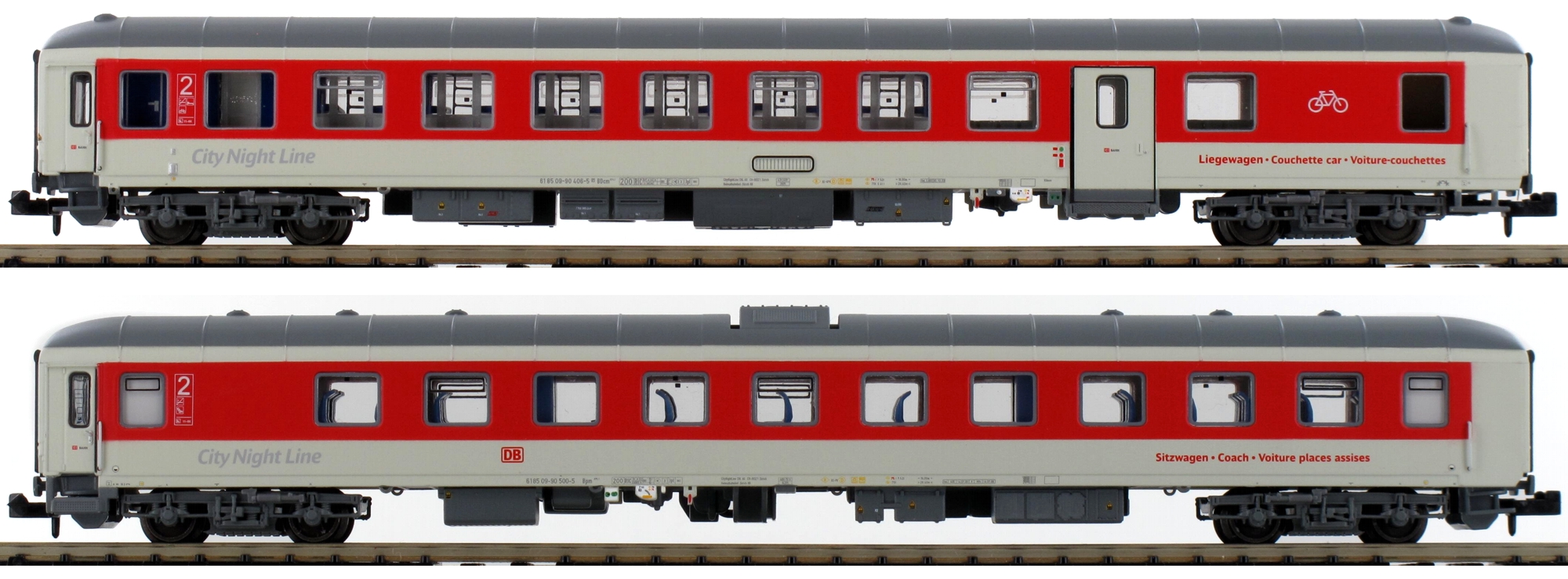 N Scale - L.S. Models - PI-96905 - Deutsche Bahn - BDcm: 61 85 09-90 406-5 Bpm: 61 85 09-90 500-5