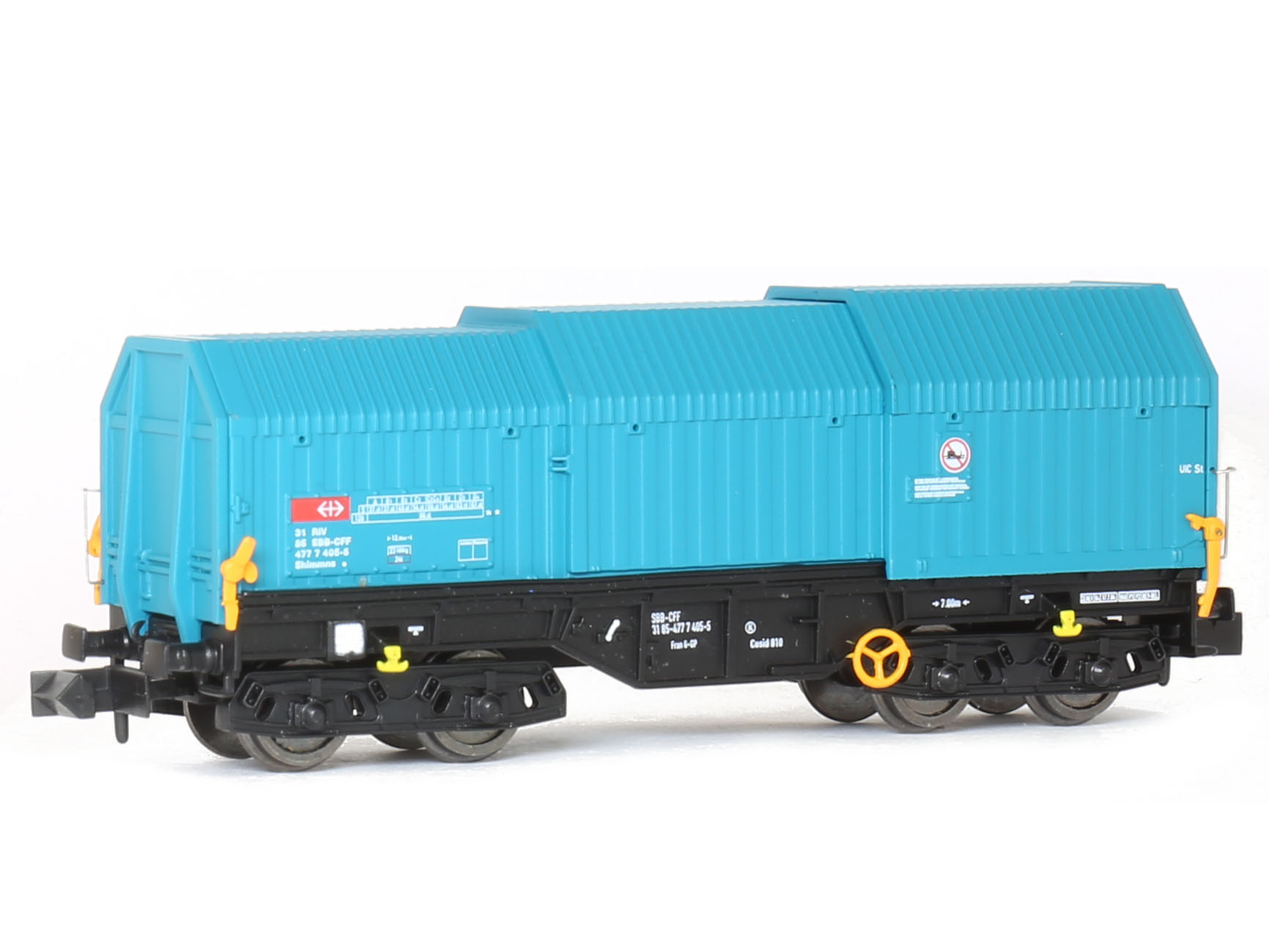 N Scale - Modellbahn Union - MU_N-G30030 - Shimmns Coil Carrier Wagon - SBB CFF FFS - 4777 405-5