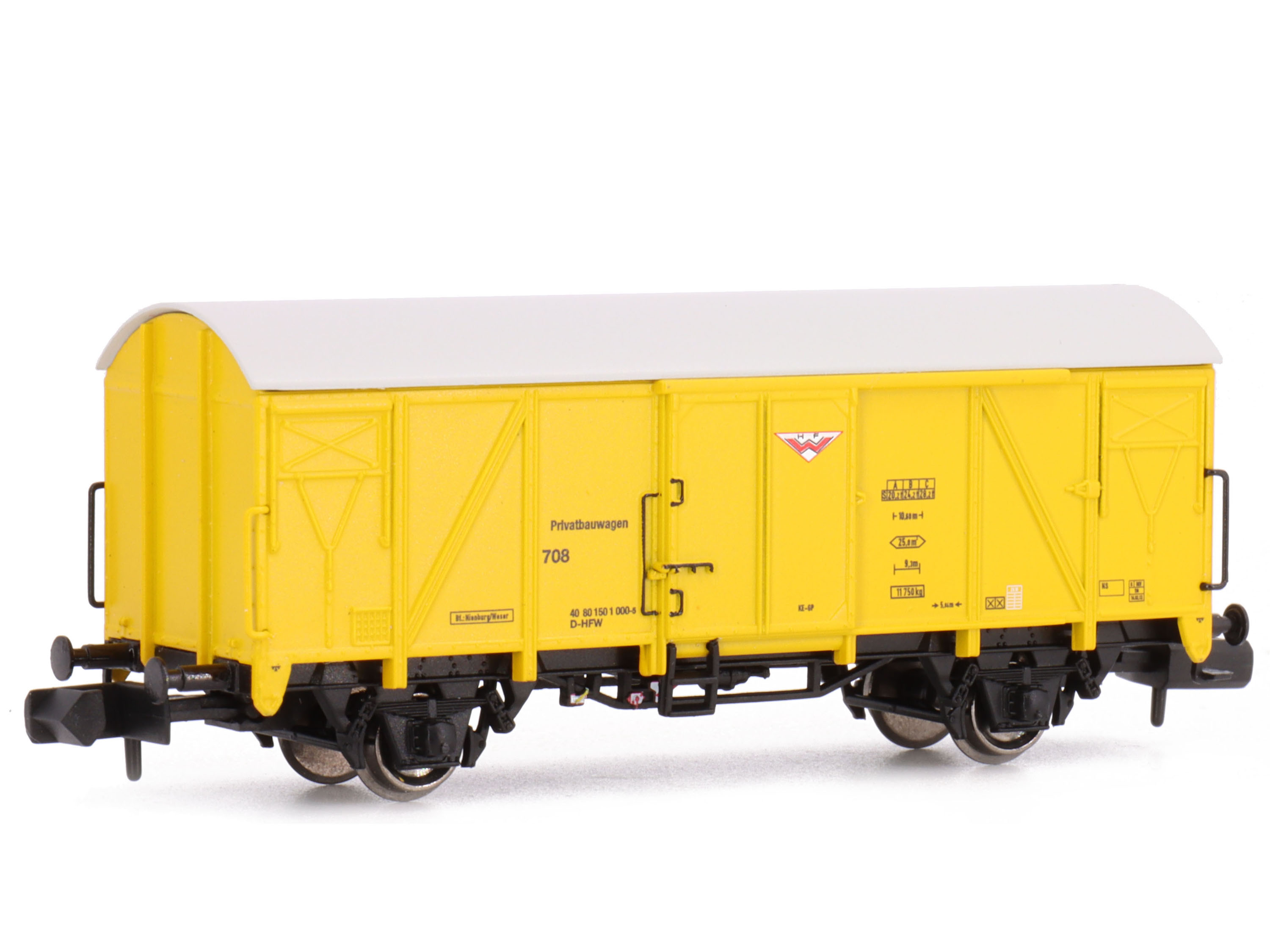 N Scale - Modellbahn Union - MU_N-G54117 - Covered wagon, Gms - HF Wiebe - 1501 000-5