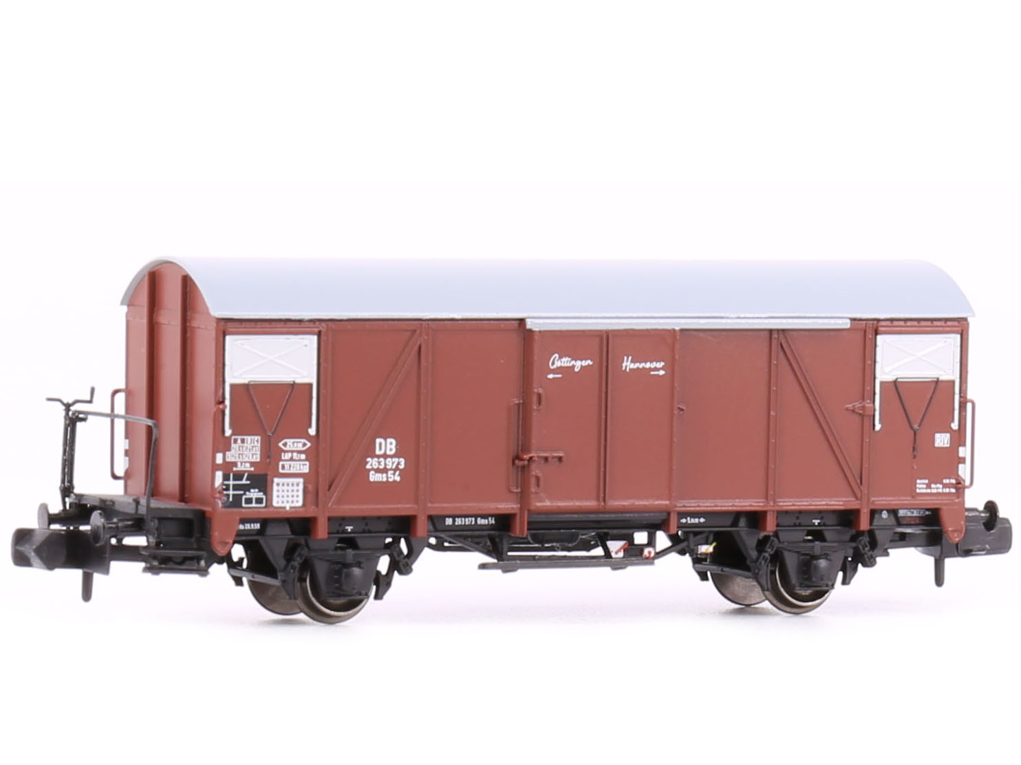 N Scale - Modellbahn Union - MU_N-G54007 - Covered wagon, Gms - Deutsche Bundesbahn - 263 973