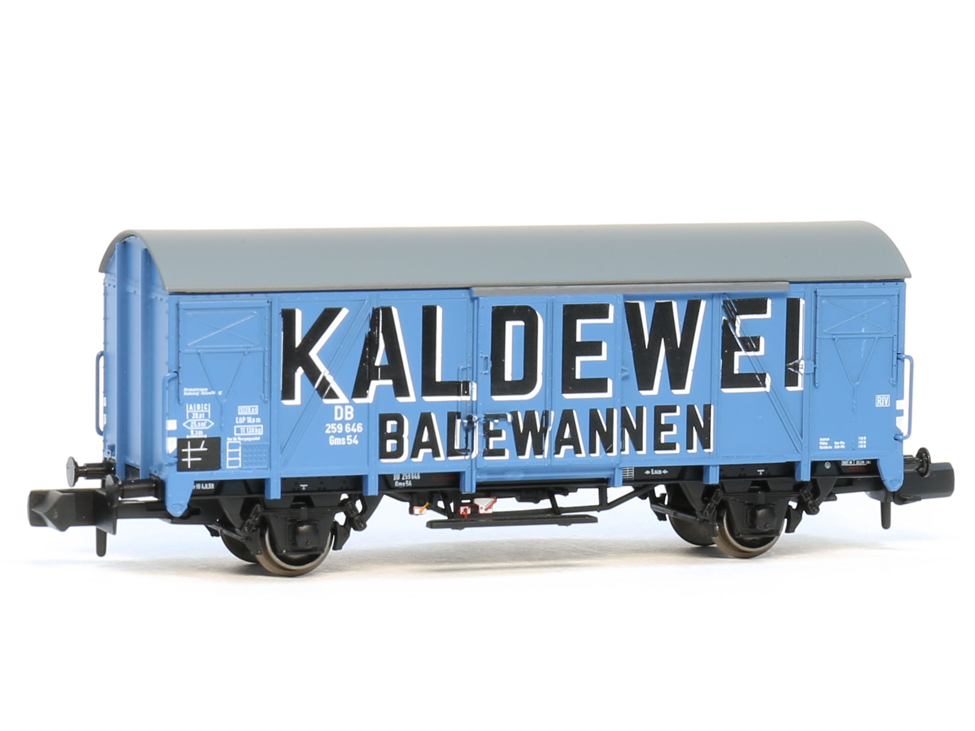 N Scale - Modellbahn Union - MU_N-G54106 - Covered wagon, Gms - Deutsche Bundesbahn - 249 646